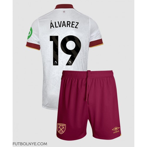 Camiseta West Ham United Edson Alvarez #19 Tercera Equipación para niños 2024-25 manga corta (+ pantalones cortos)